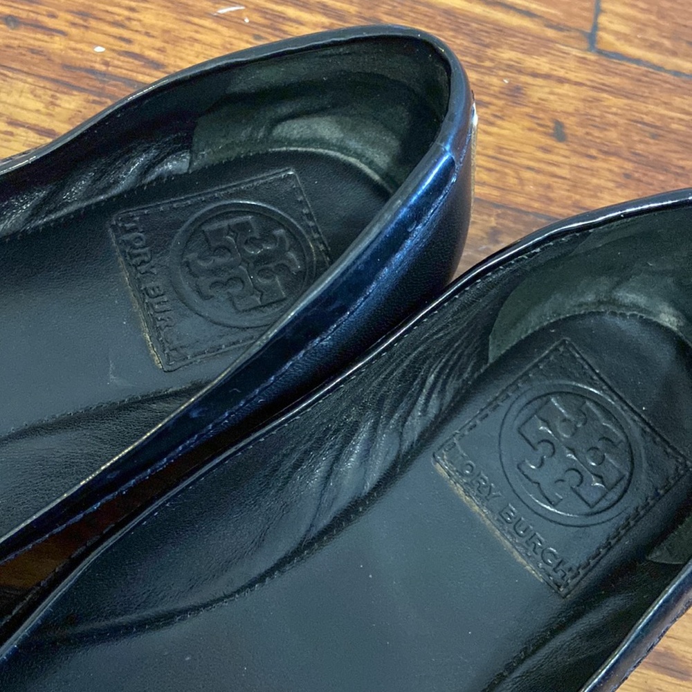 Tory Burch Black Buckle Ballet Flats - Picture 6 of 7